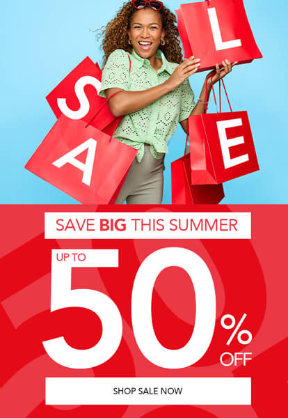 Up to 50% Off — Style for Less Starts Now!
