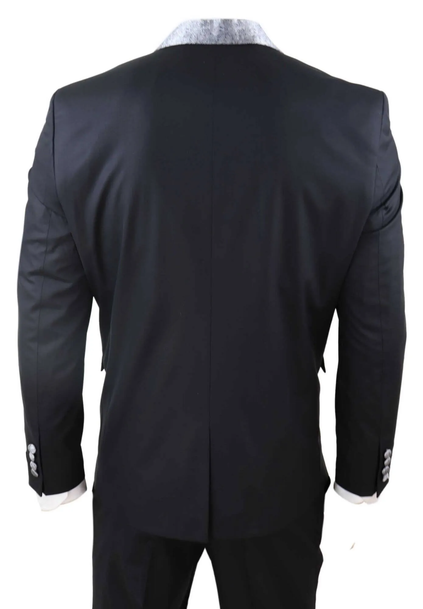 4 Piece Wedding Suit Groom Cravat |