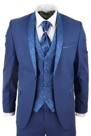 4 Piece Wedding Suit Groom Cravat |