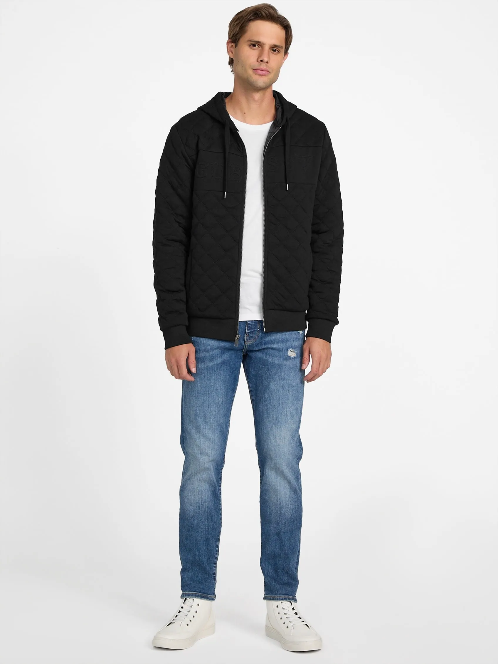 Ace Quilted Zip Hoodie