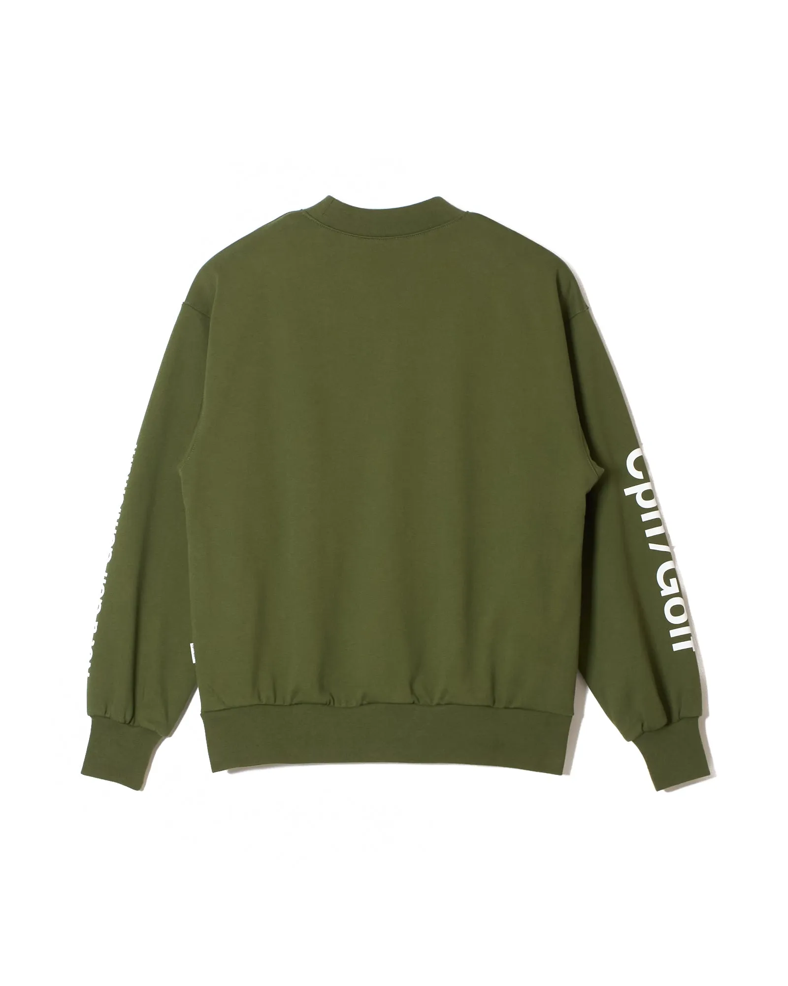 #ACTIVE MOCK NECKN SWEAT GREEN