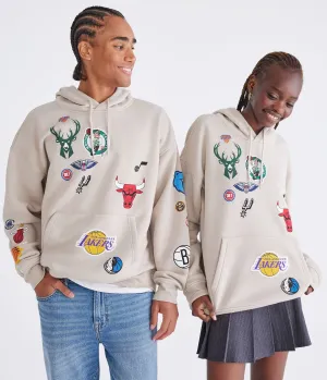 Aeropostale Nba Team Logos Pullover Hoodie