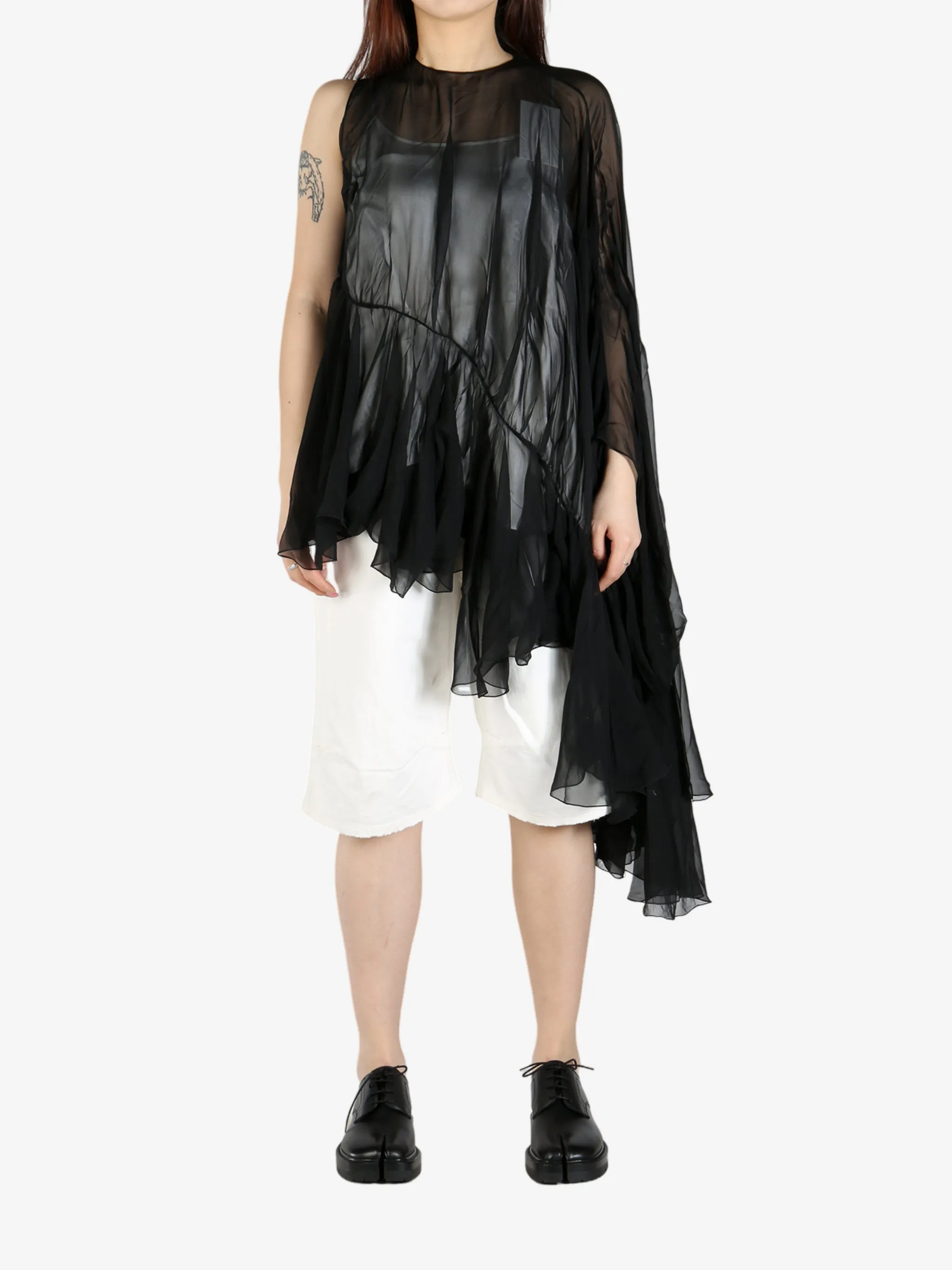 ALAINPAUL - Women Extended Ruffle Top Clothing_alainpaul