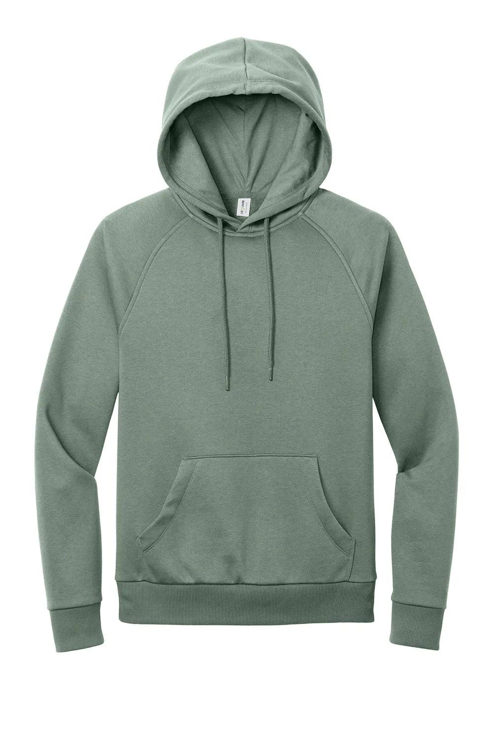 Allmade Mens CVC Fleece Hooded Sweatshirt Hoodie w/ Pouch Pocket - Matcha Green
