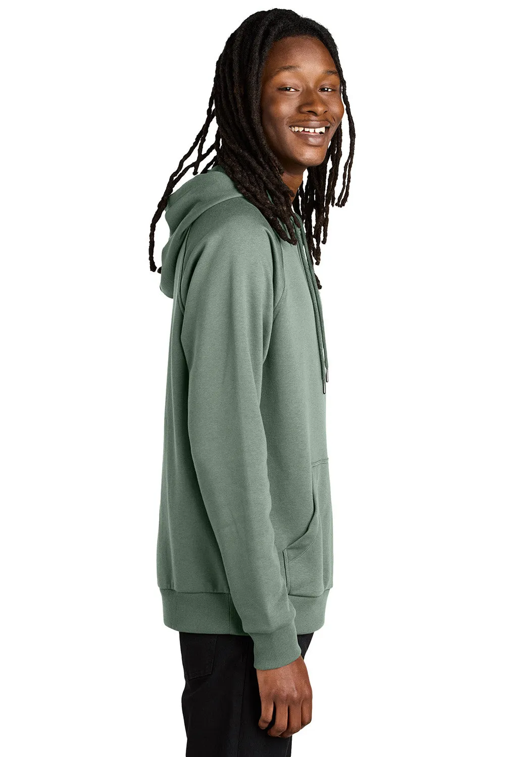 Allmade Mens CVC Fleece Hooded Sweatshirt Hoodie w/ Pouch Pocket - Matcha Green