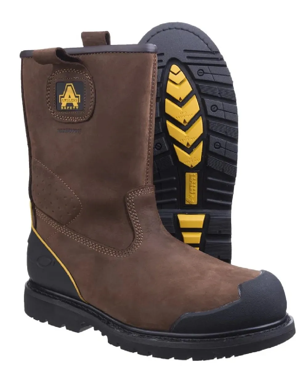 Amblers Safety Mens FS223 Goodyear Welted Waterproof Rigger Boots Amblers Safety Shoes