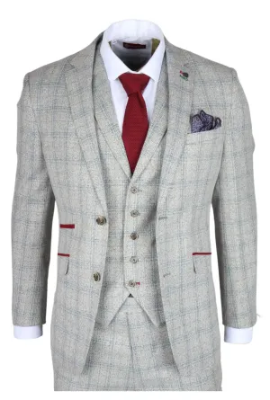 Andrew 3 Piece Checked Suit