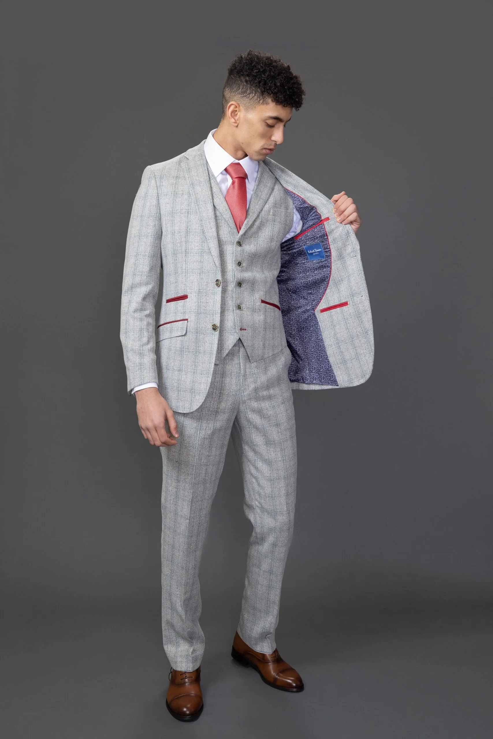 Andrew 3 Piece Checked Suit