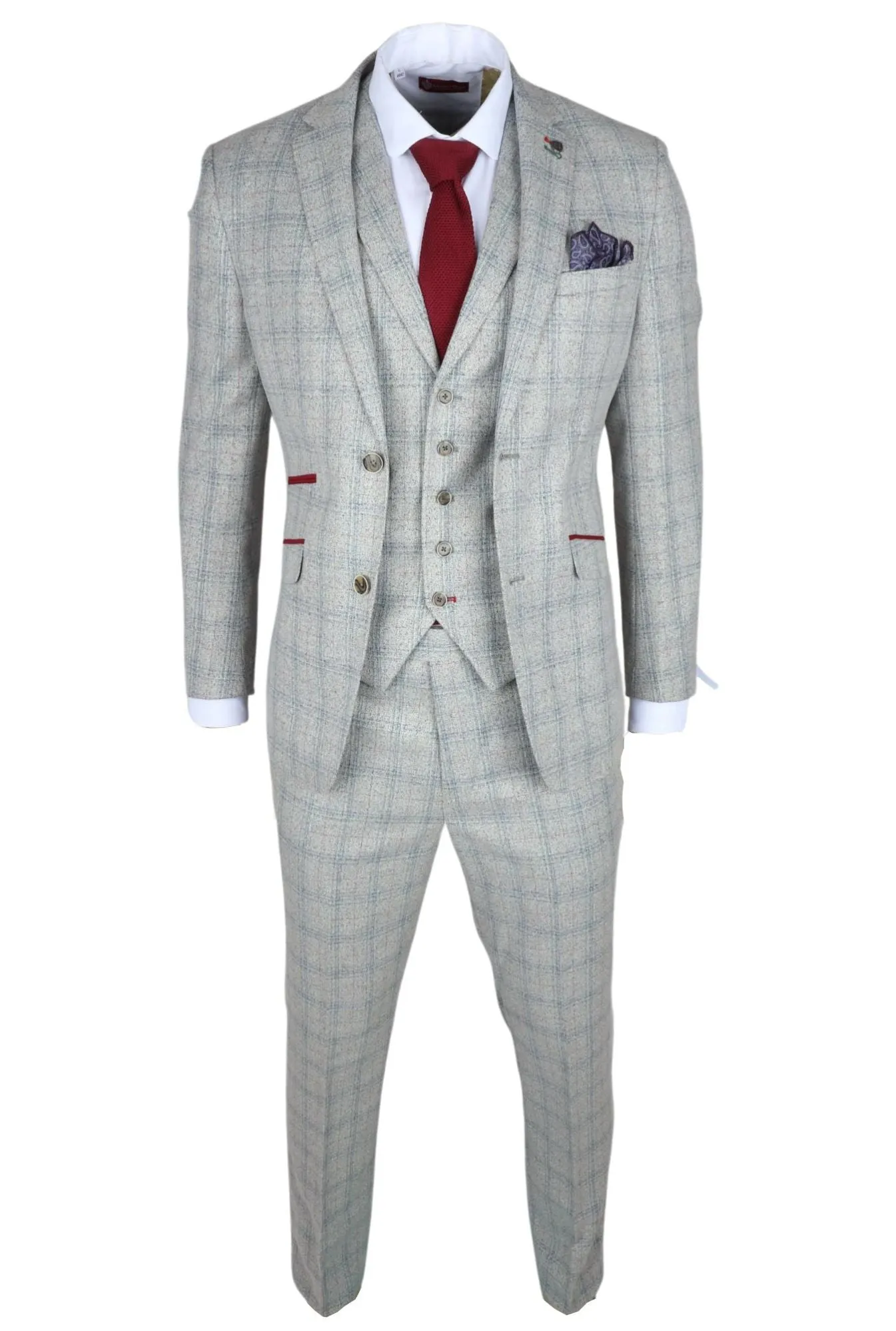 Andrew 3 Piece Checked Suit