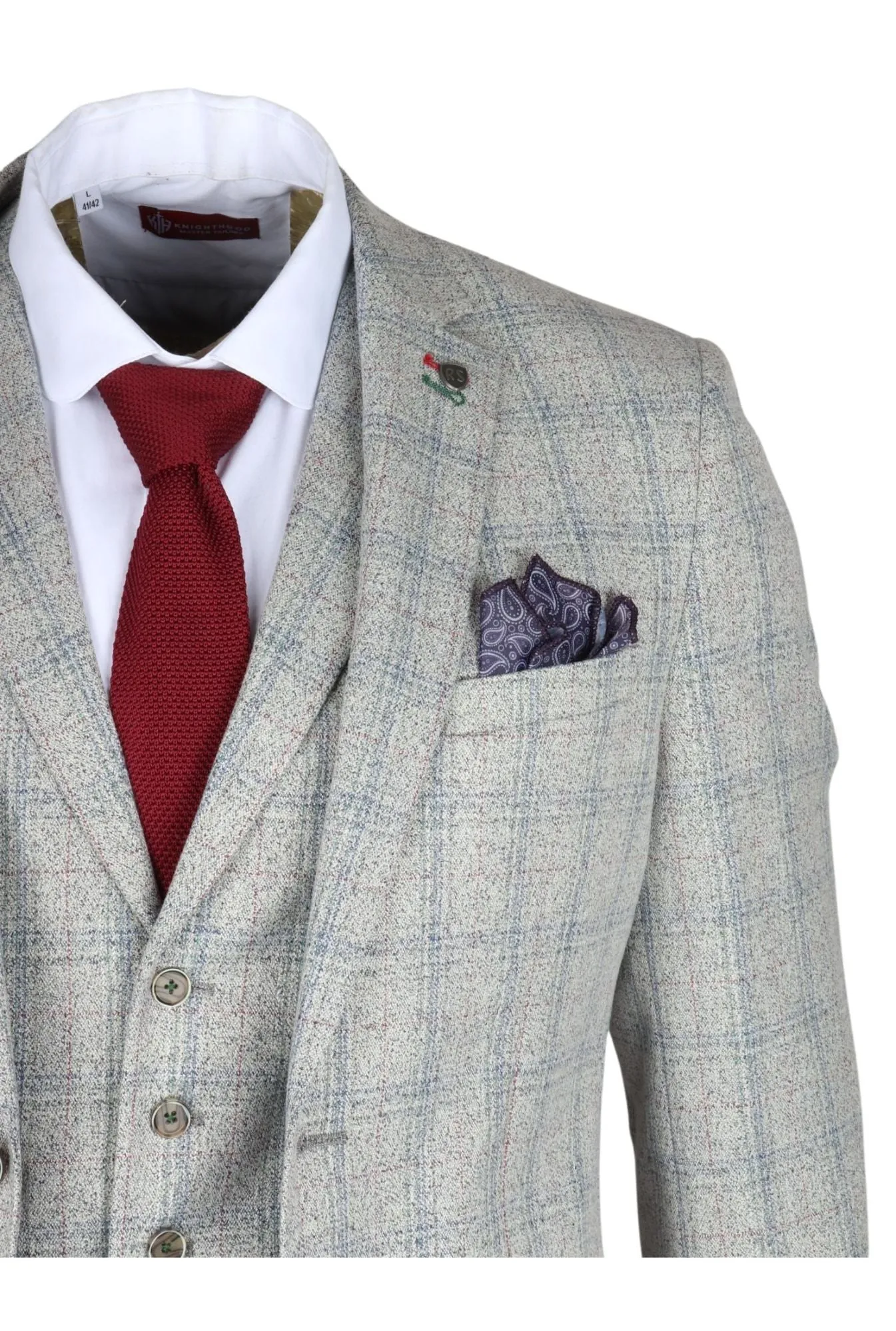 Andrew 3 Piece Checked Suit