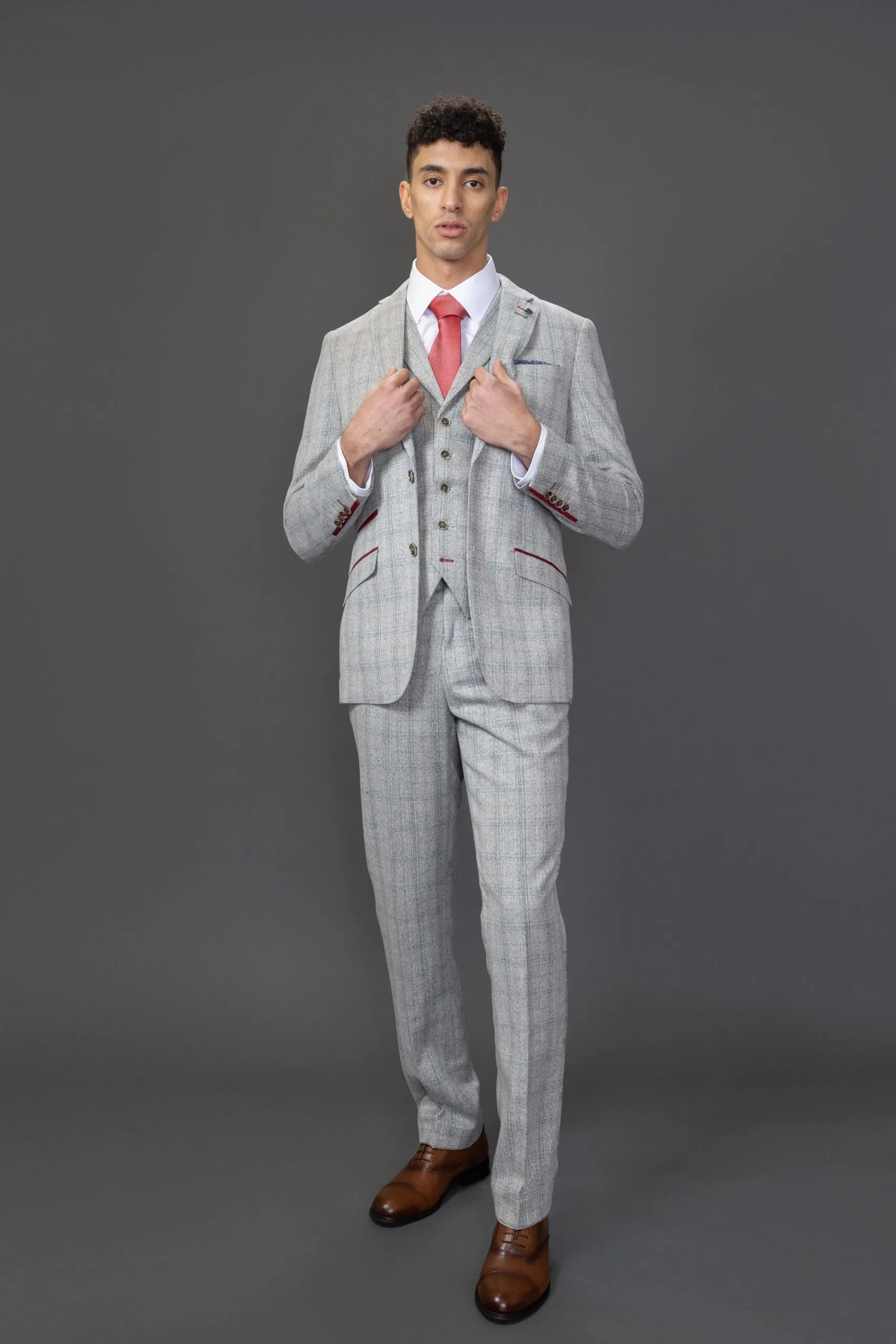 Andrew 3 Piece Checked Suit