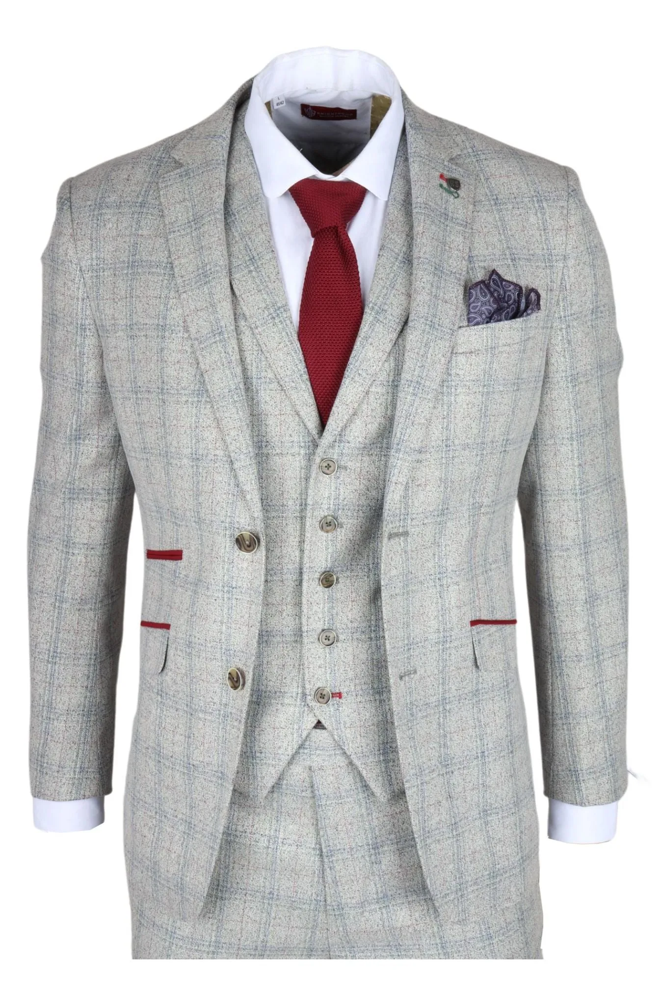 Andrew 3 Piece Checked Suit