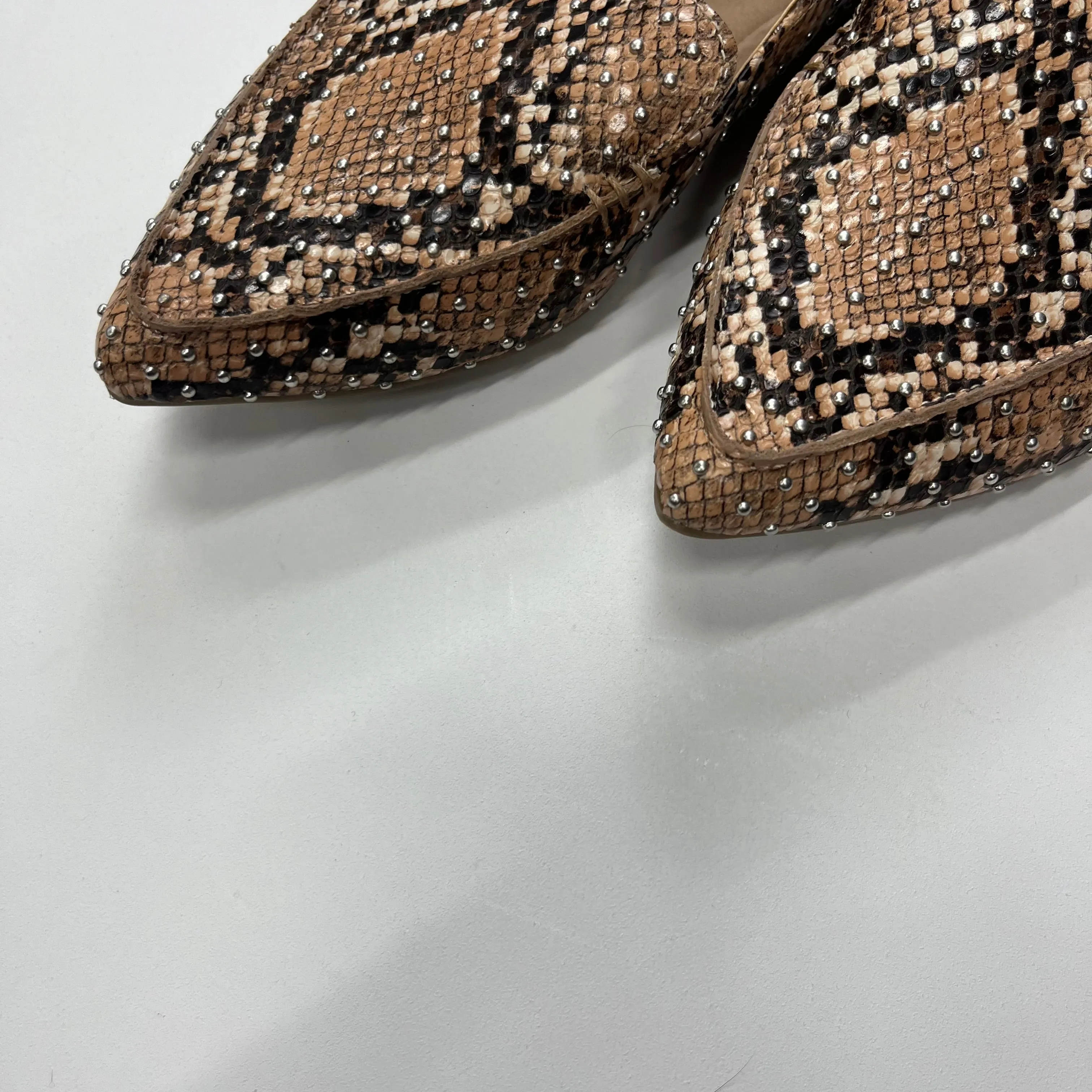 Animal Print Shoes Flats Loafer Oxford Steve Madden, Size 7.5 steve madden