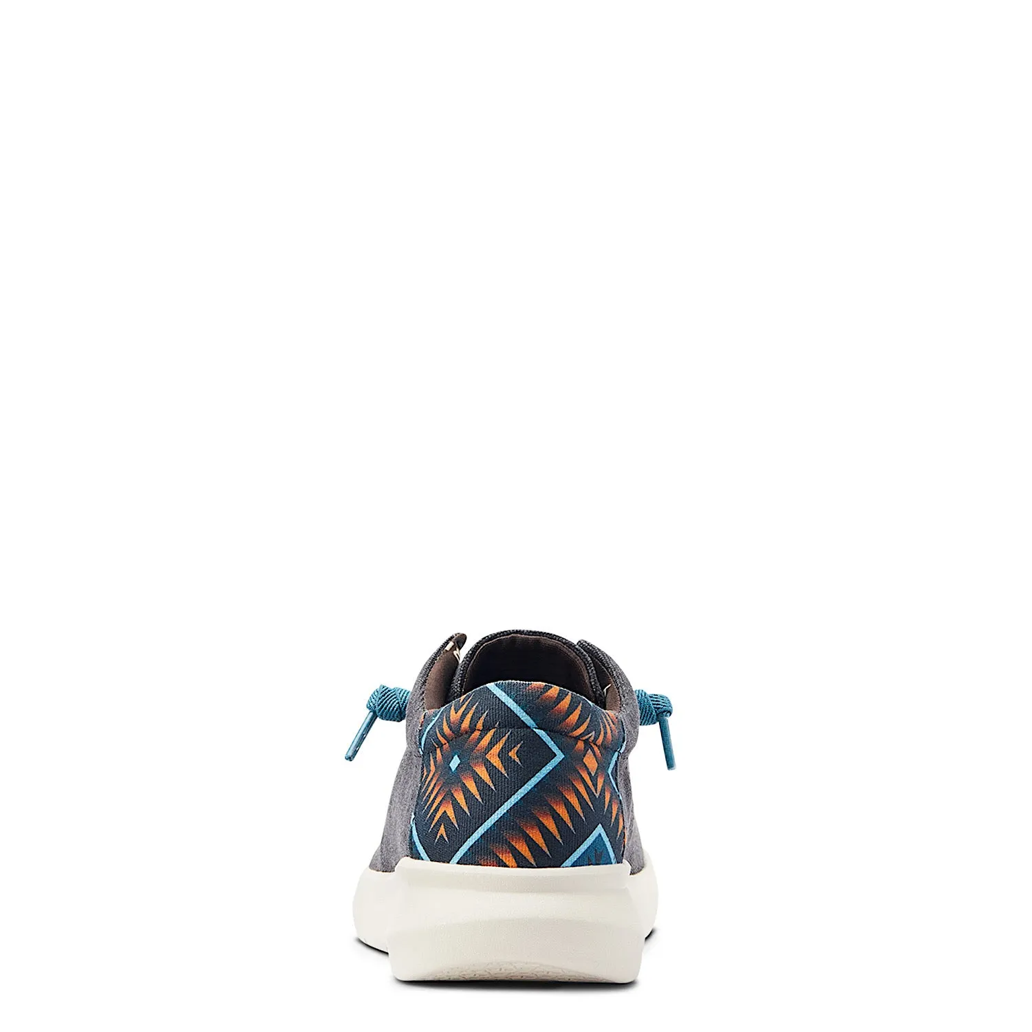 Ariat Mens Hilo Stretch Lace Charcoal Blue/Blue Aztec Ariat Shoes