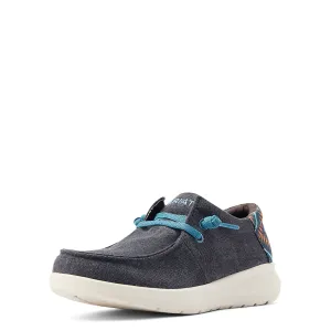 Ariat Mens Hilo Stretch Lace Charcoal Blue/Blue Aztec Ariat Shoes