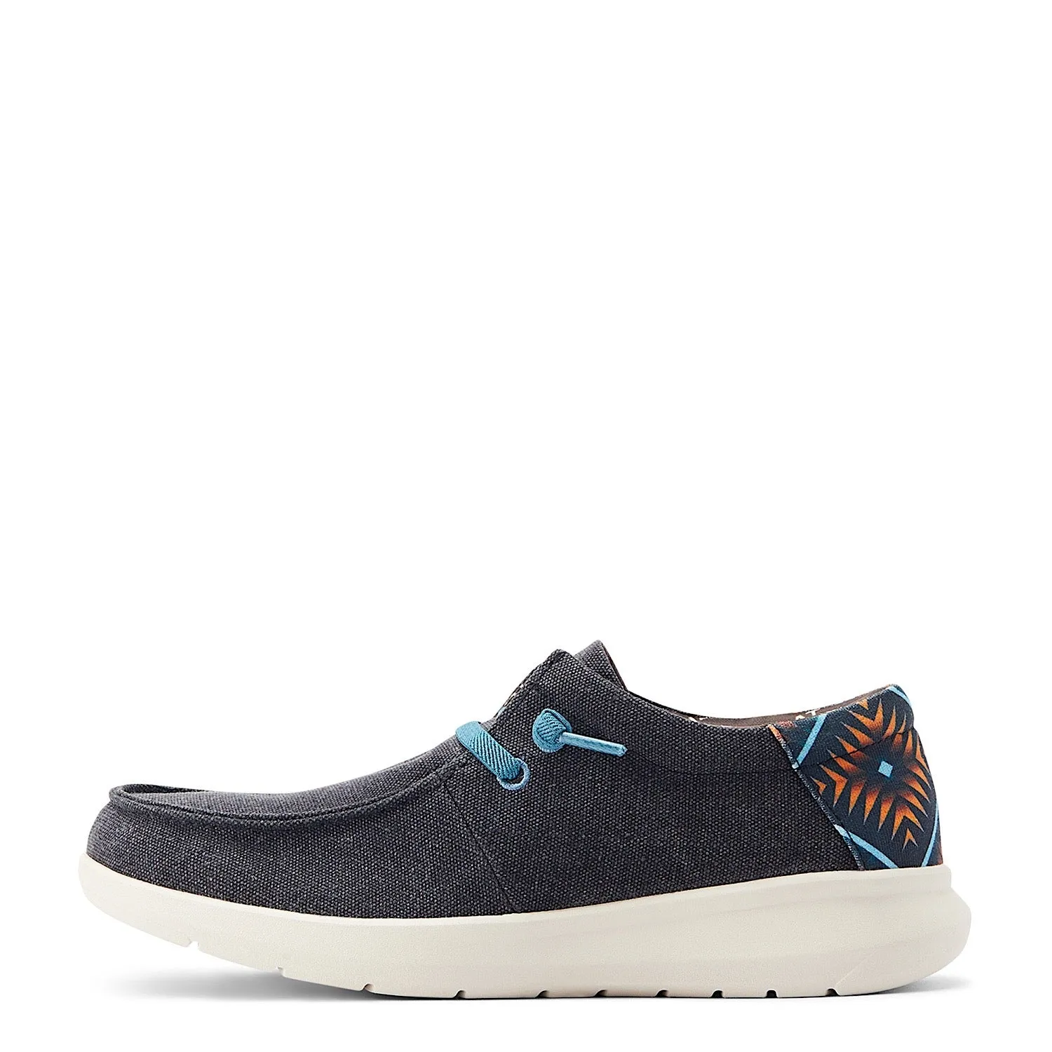 Ariat Mens Hilo Stretch Lace Charcoal Blue/Blue Aztec Ariat Shoes
