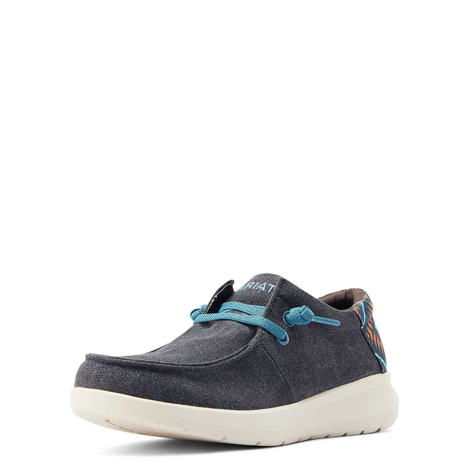 Ariat Mens Hilo Stretch Lace Charcoal Blue/Blue Aztec Ariat Shoes