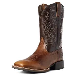 Ariat Men's Sport Wide Square Toe Boot - Peanut Butter/Chaga Brown Ariat Shoes