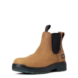Ariat Men's Turbo Chelsea Waterproof Work Boot Aged Bark Ariat Shoes