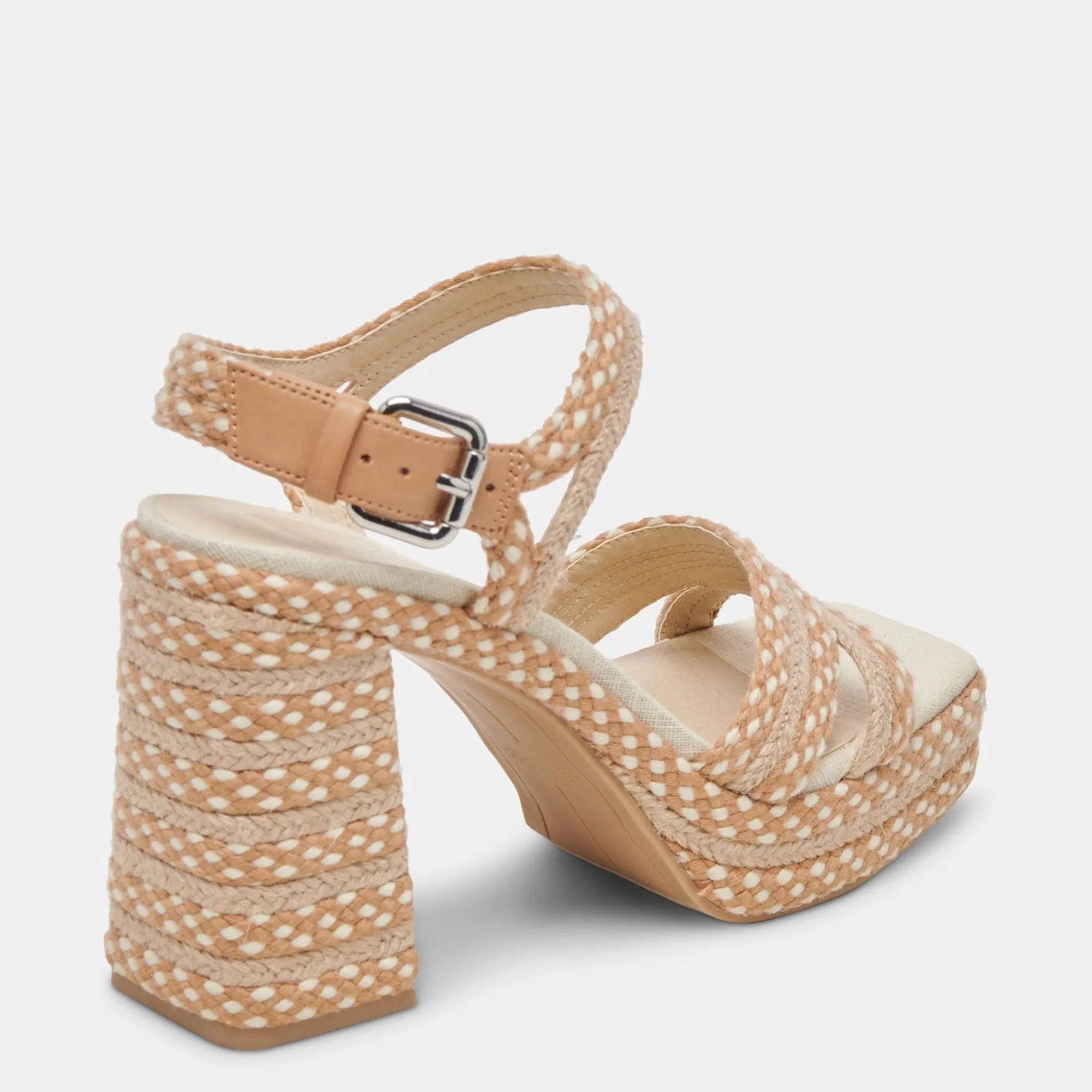 Arnela Heels Natural Multi Woven