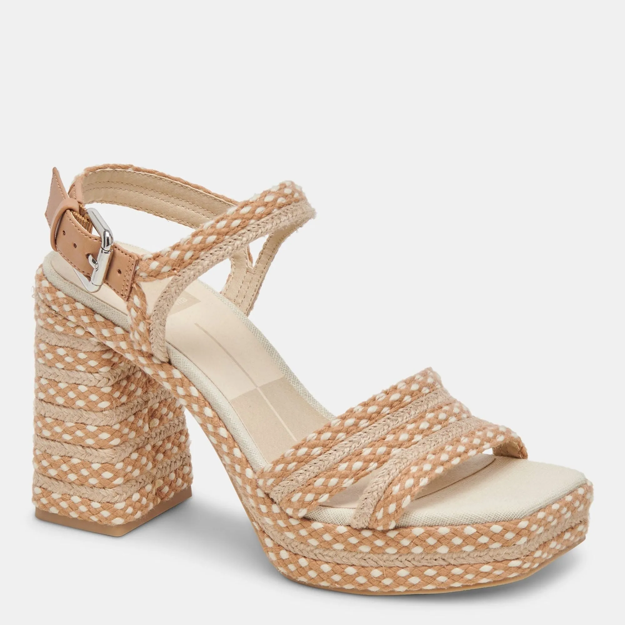 Arnela Heels Natural Multi Woven