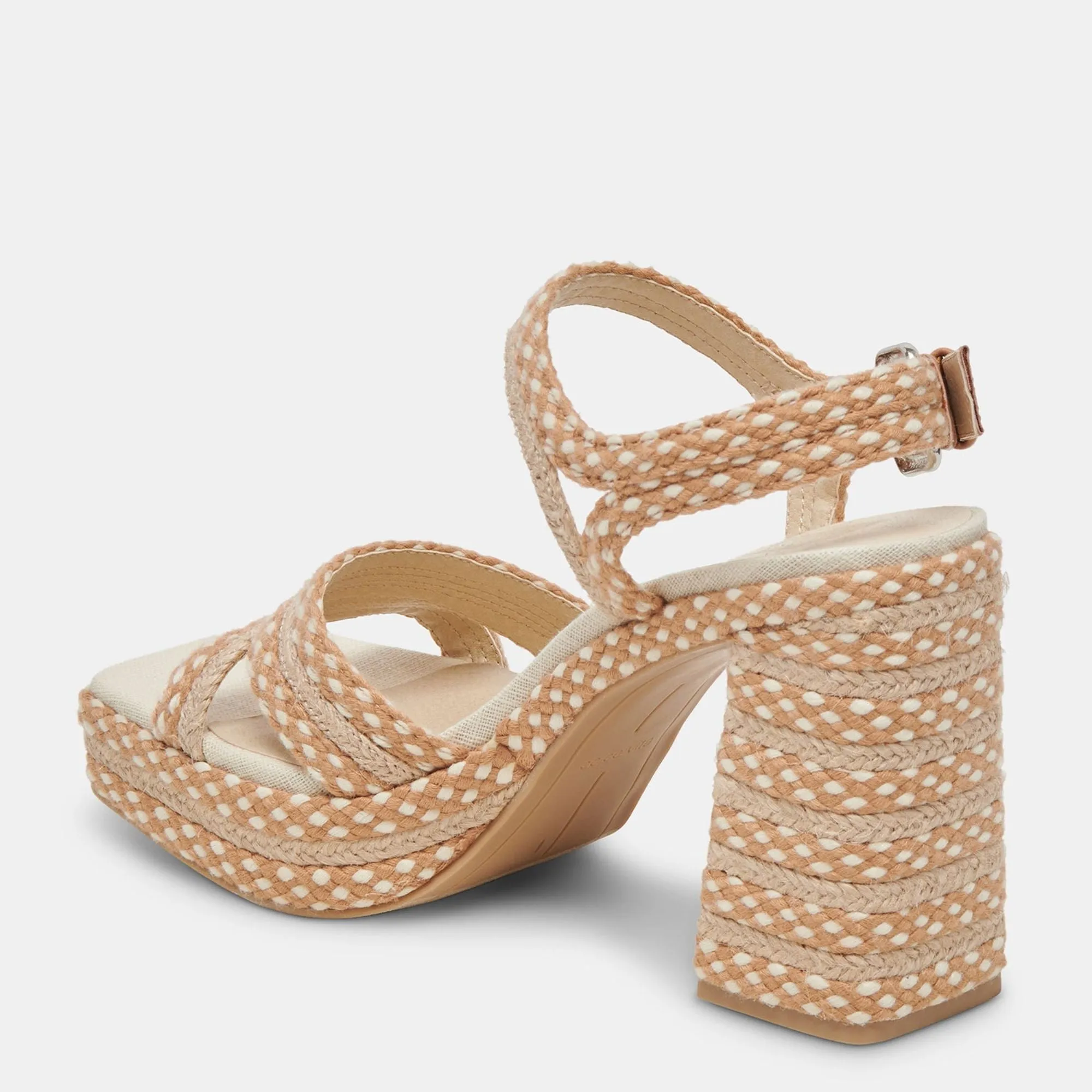 Arnela Heels Natural Multi Woven