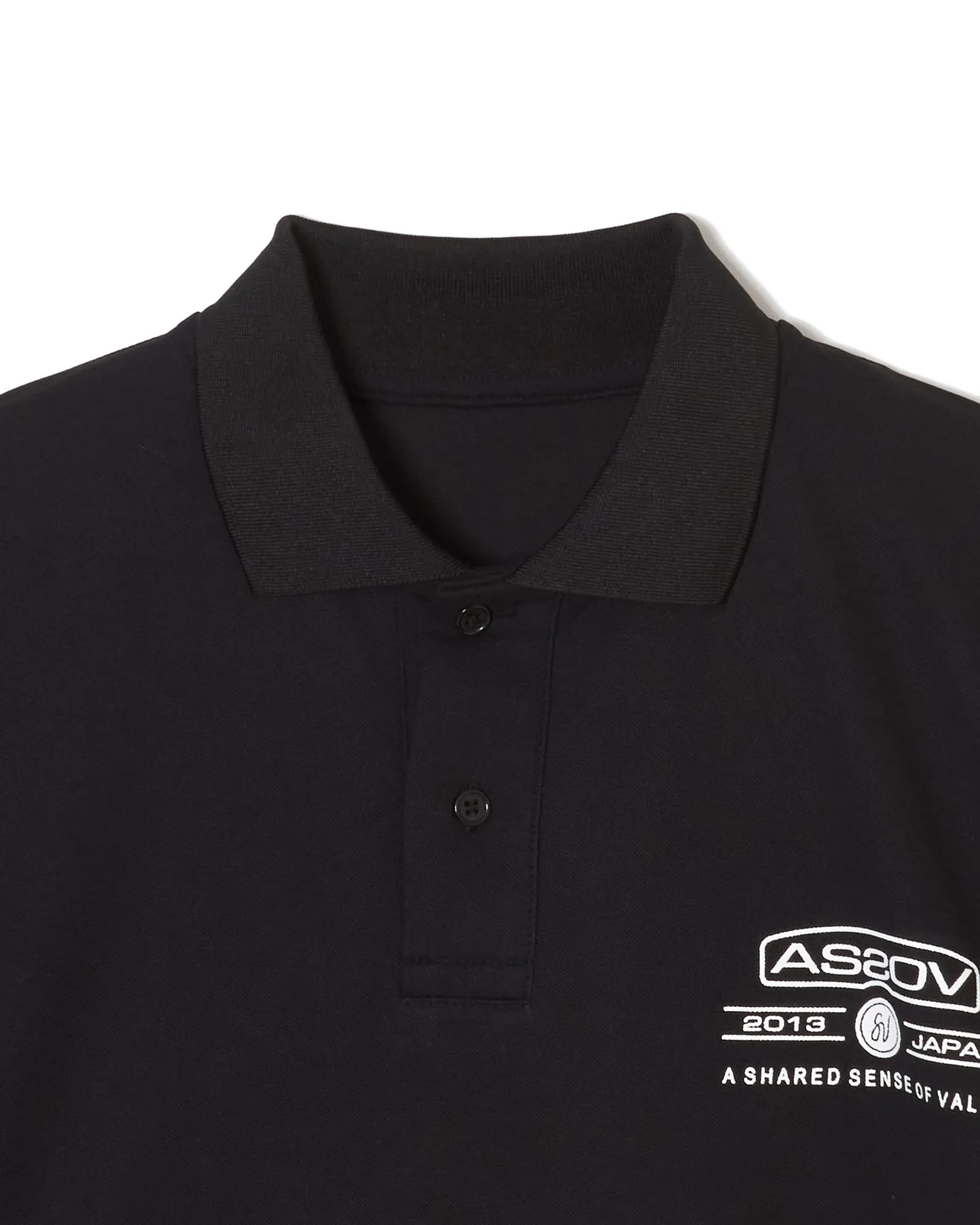 AS2OV×Cph/Golf™ #OVERSIZED S/S POLO BLACK