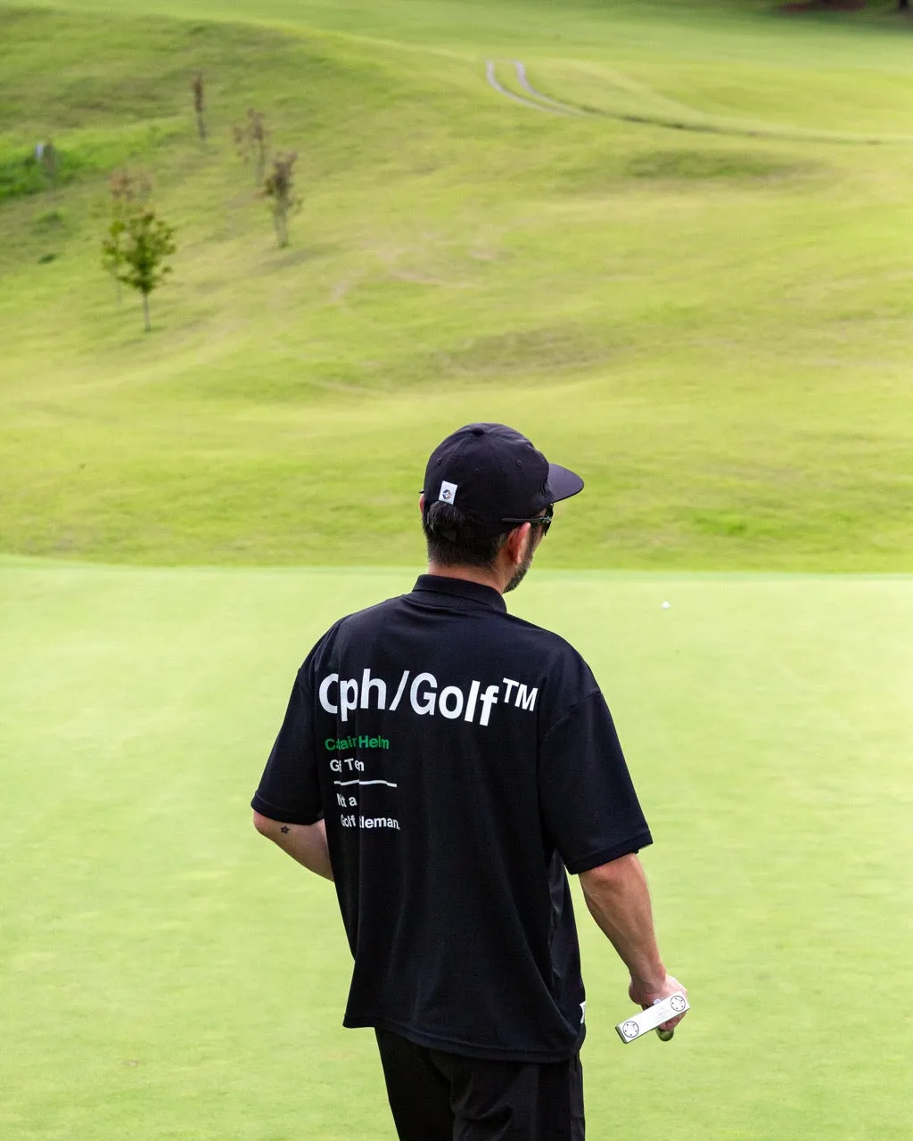 AS2OV×Cph/Golf™ #OVERSIZED S/S POLO BLACK