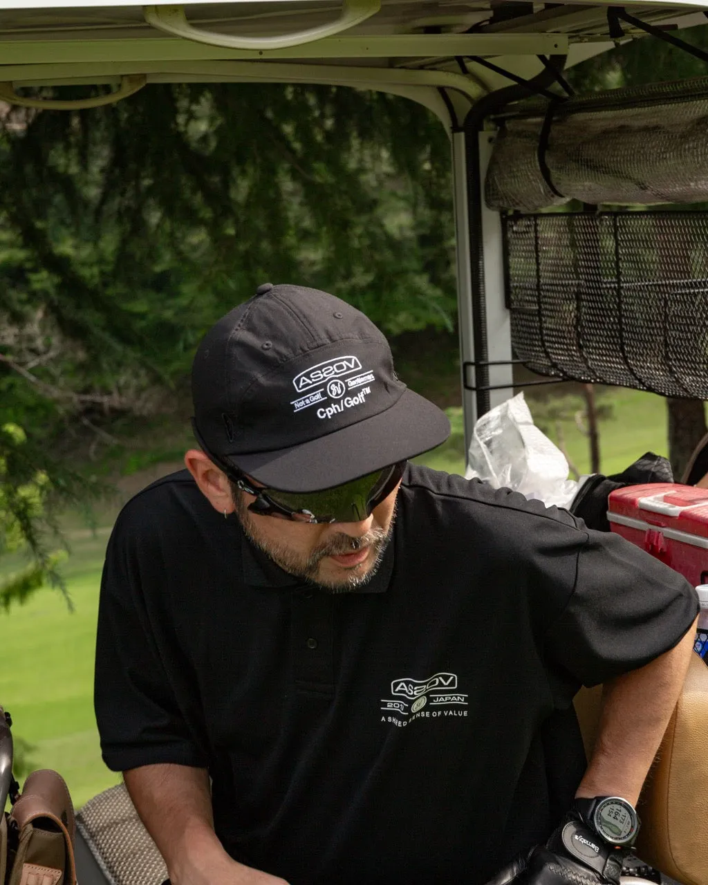 AS2OV×Cph/Golf™ #OVERSIZED S/S POLO BLACK