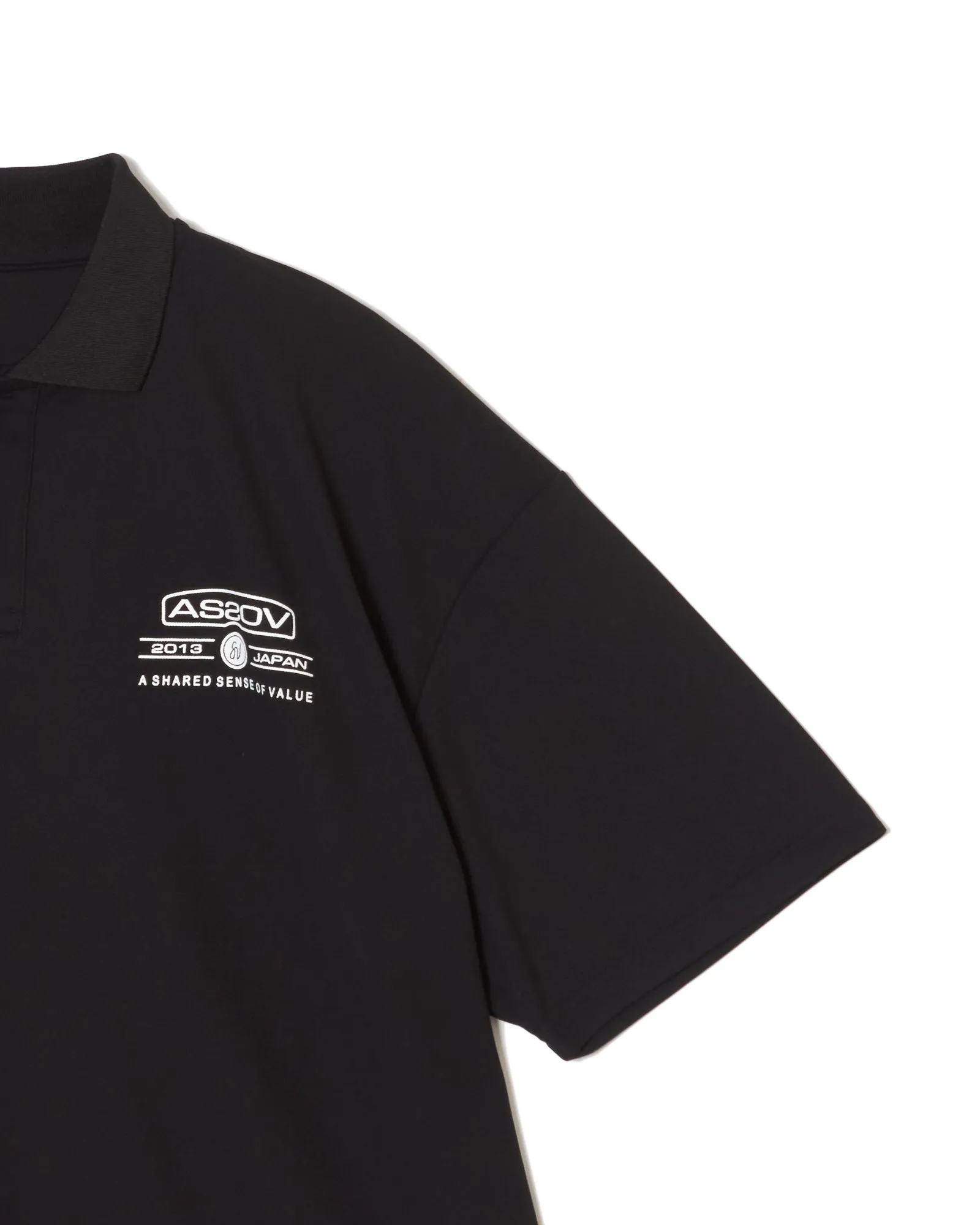 AS2OV×Cph/Golf™ #OVERSIZED S/S POLO BLACK