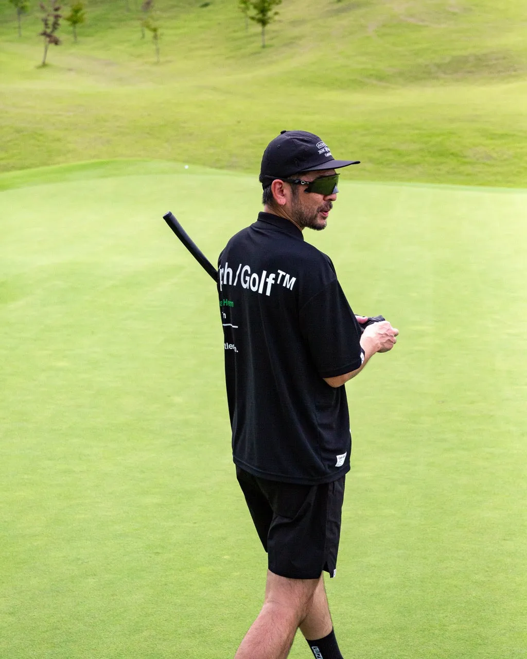 AS2OV×Cph/Golf™ #OVERSIZED S/S POLO BLACK