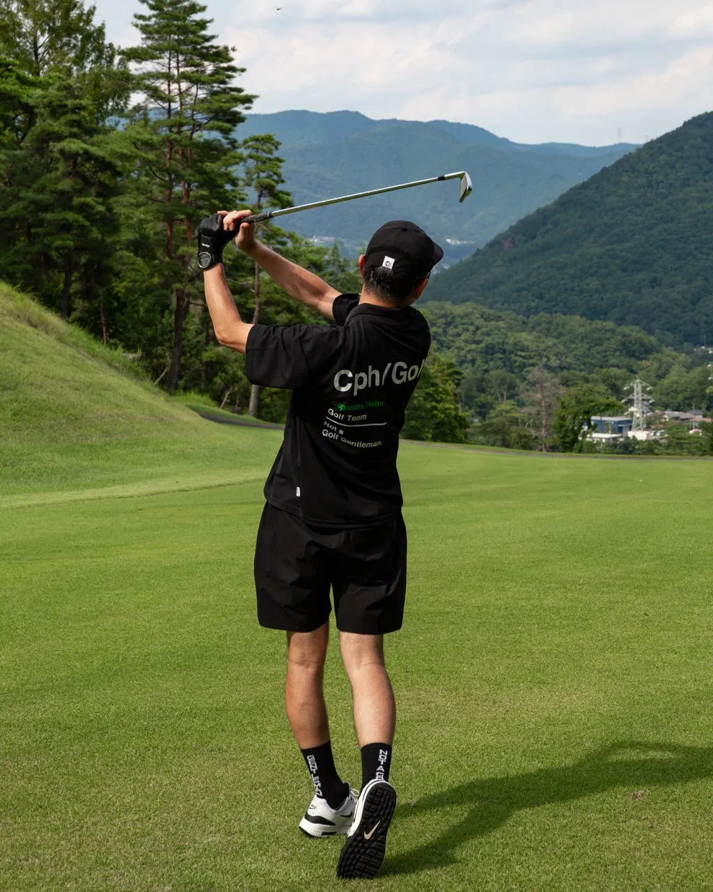 AS2OV×Cph/Golf™ #OVERSIZED S/S POLO BLACK