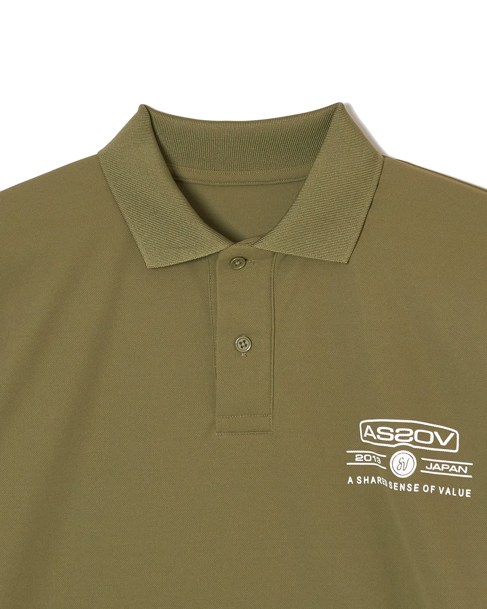 AS2OV×Cph/Golf™ #OVERSIZED S/S POLO KHAKI