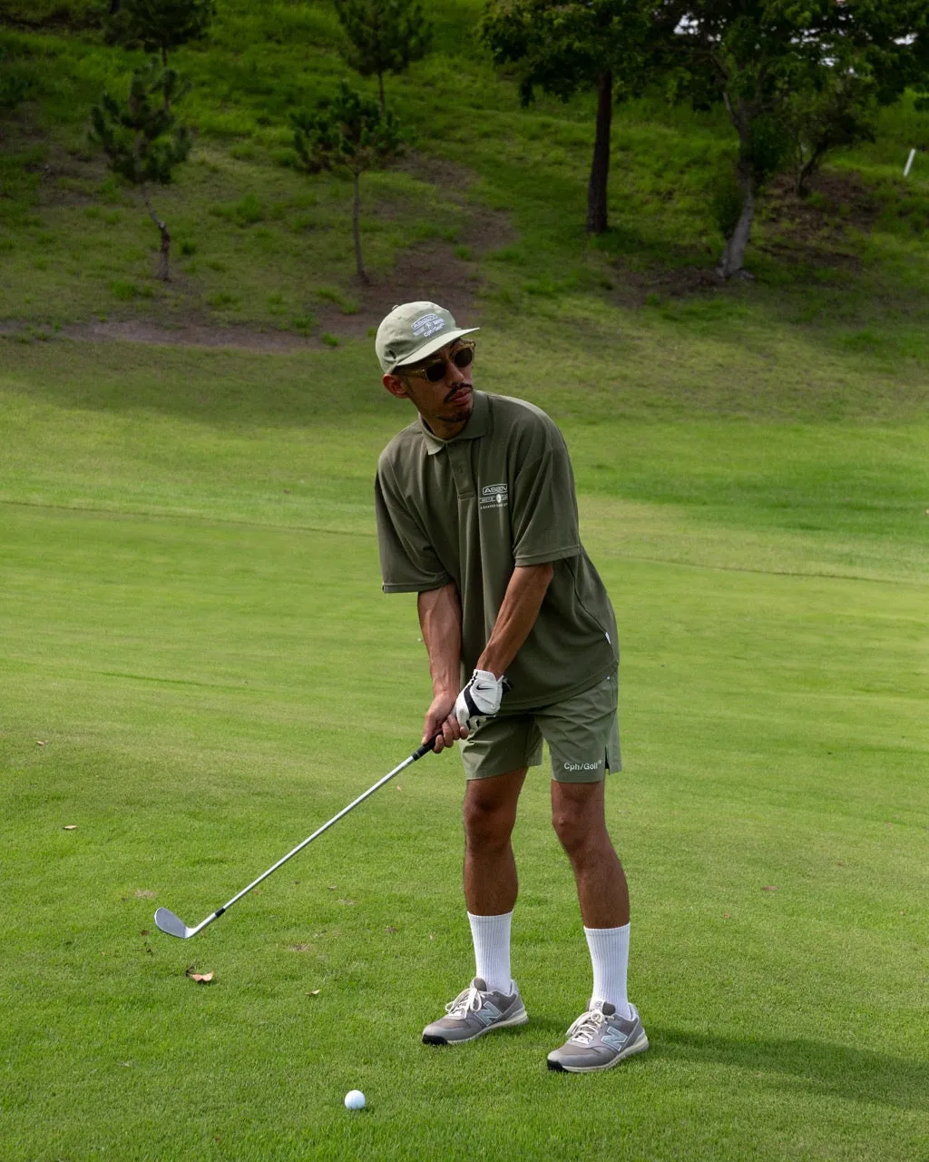 AS2OV×Cph/Golf™ #OVERSIZED S/S POLO KHAKI