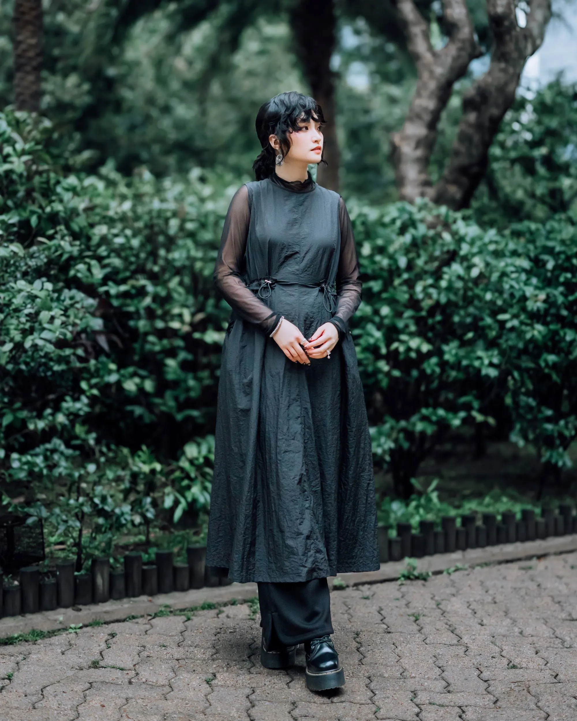 A.T. OUTDOOR Nylon Flare Dress Clothing_Atsuro-Tayama