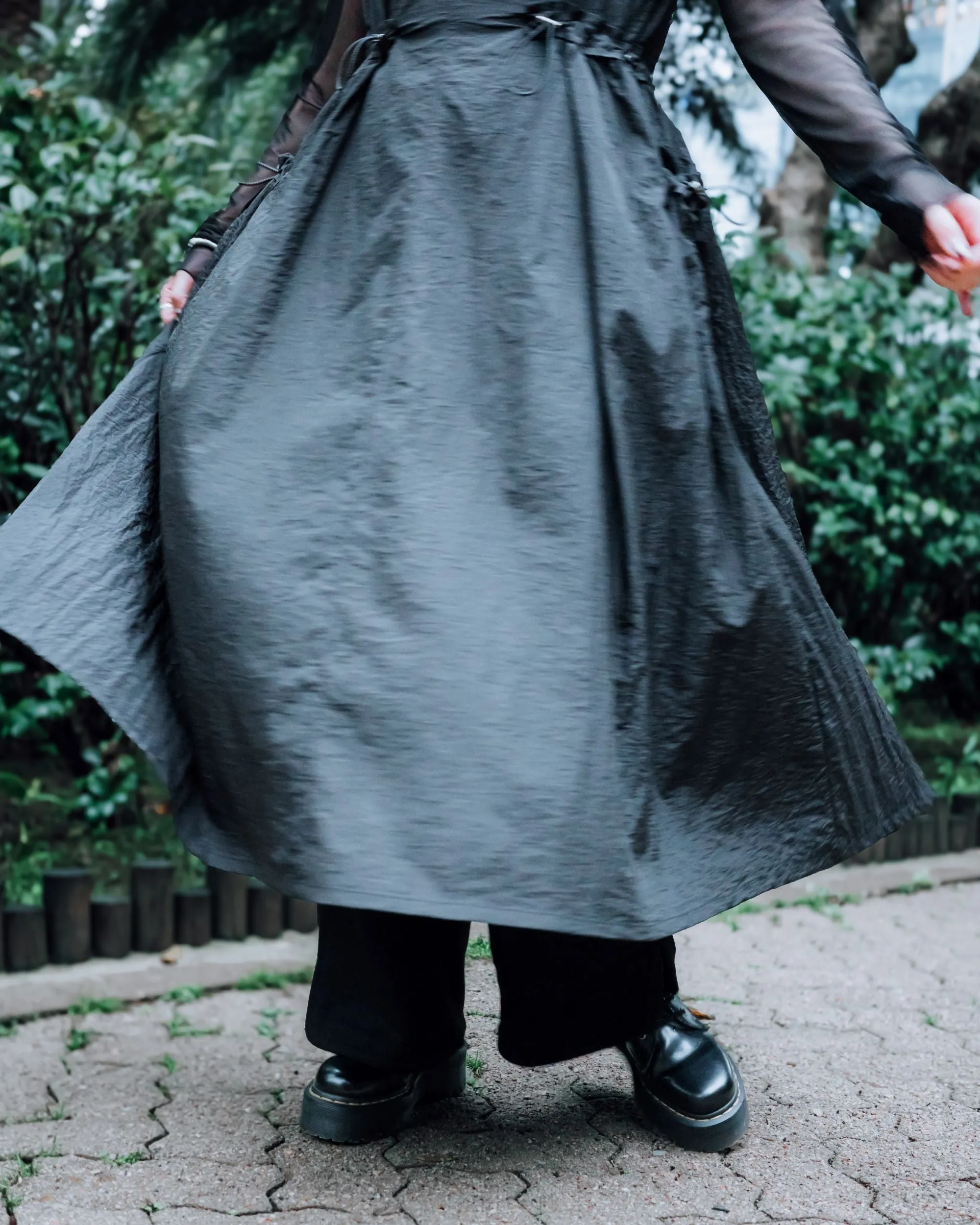 A.T. OUTDOOR Nylon Flare Dress Clothing_Atsuro-Tayama
