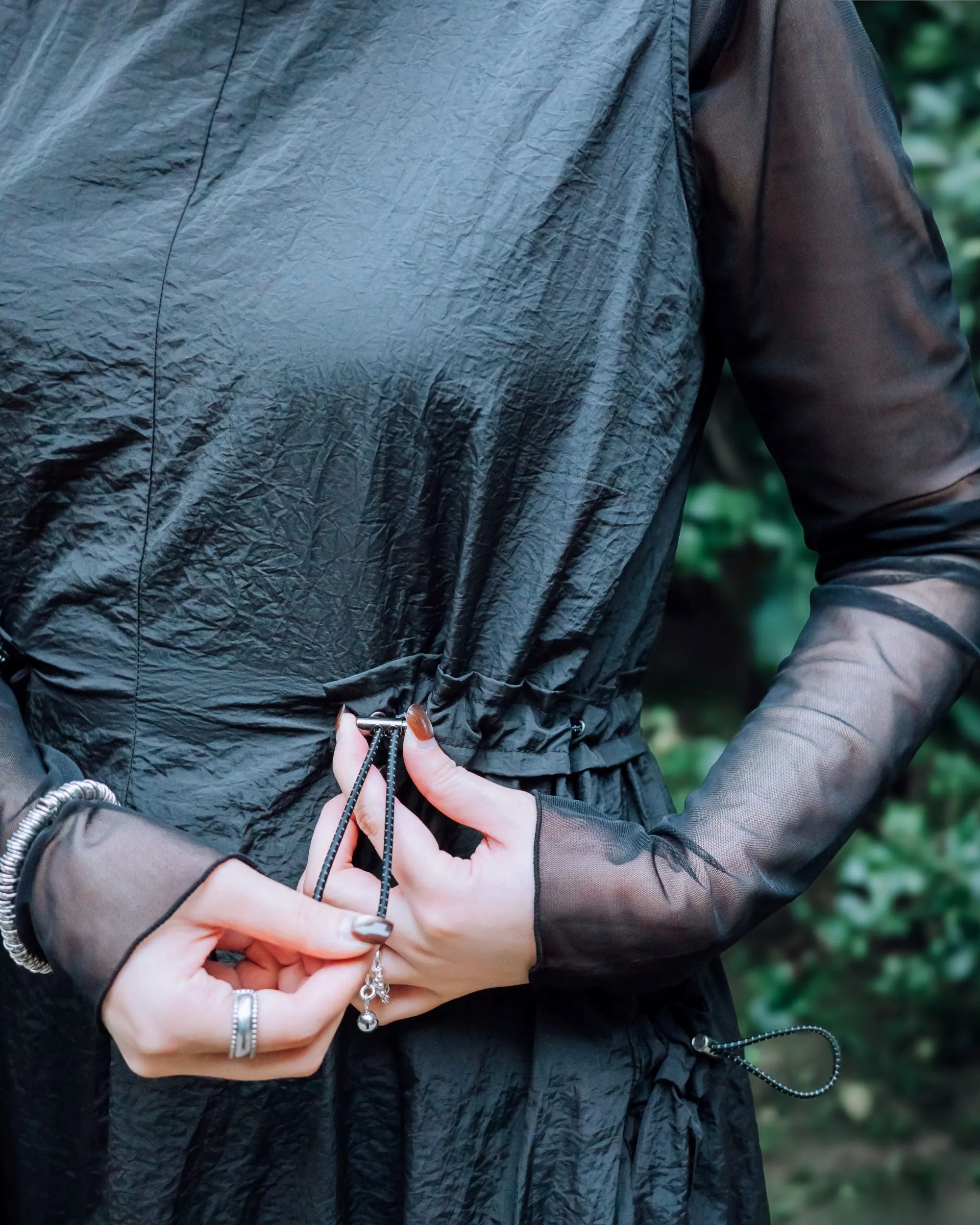 A.T. OUTDOOR Nylon Flare Dress Clothing_Atsuro-Tayama