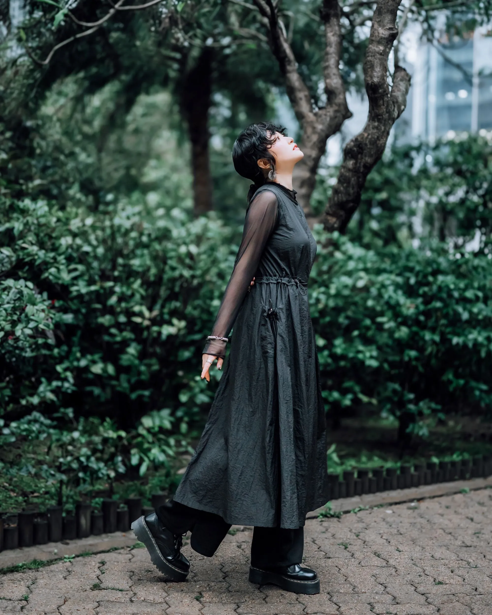 A.T. OUTDOOR Nylon Flare Dress Clothing_Atsuro-Tayama