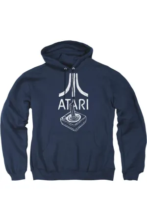 Atari Joystick Logo Adult Pull Over Hoodie