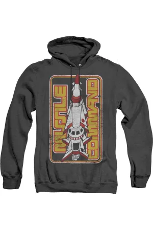 Atari Missile Adult Heather Hoodie