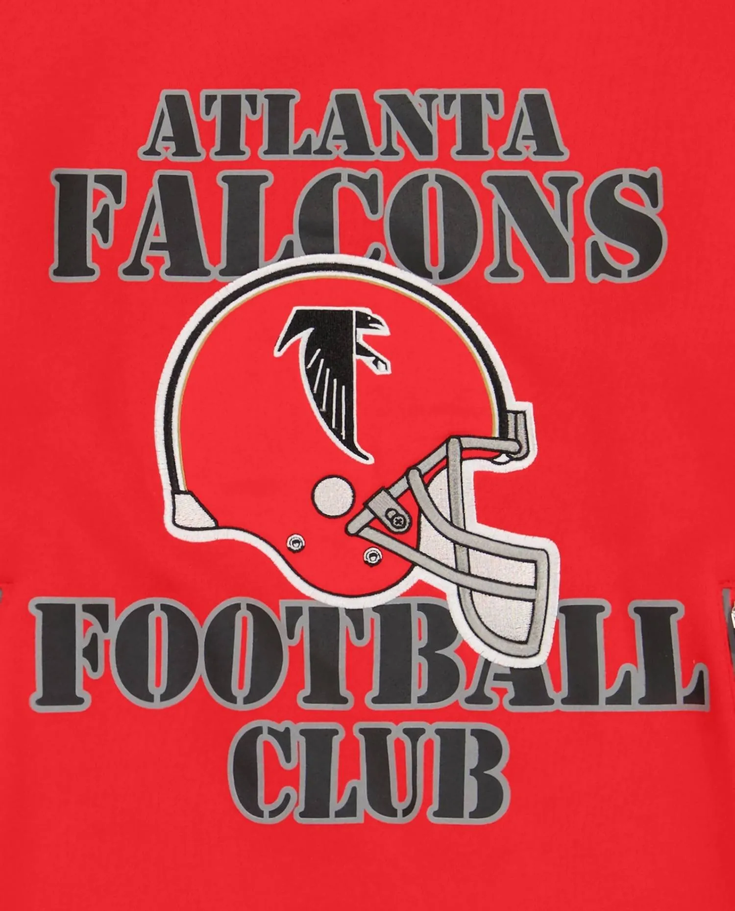 Atlanta Falcons Crew Neck Sweatshirt With Zip Pockets In Red