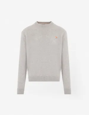 Baby Fox Patch Regular Jumper Light Grey Melange
