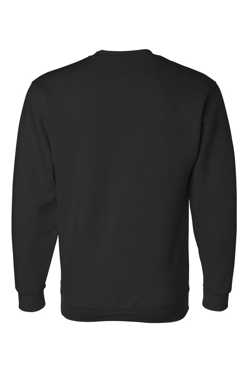 Bayside Mens USA Made Crewneck Sweatshirt - Black