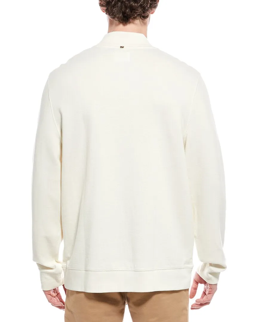 Billy Reid Pique 1/2-Zip Pullover