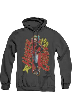 Birds Of Prey Harleymania Adult Heather Hoodie / Hooded Sweatshirt