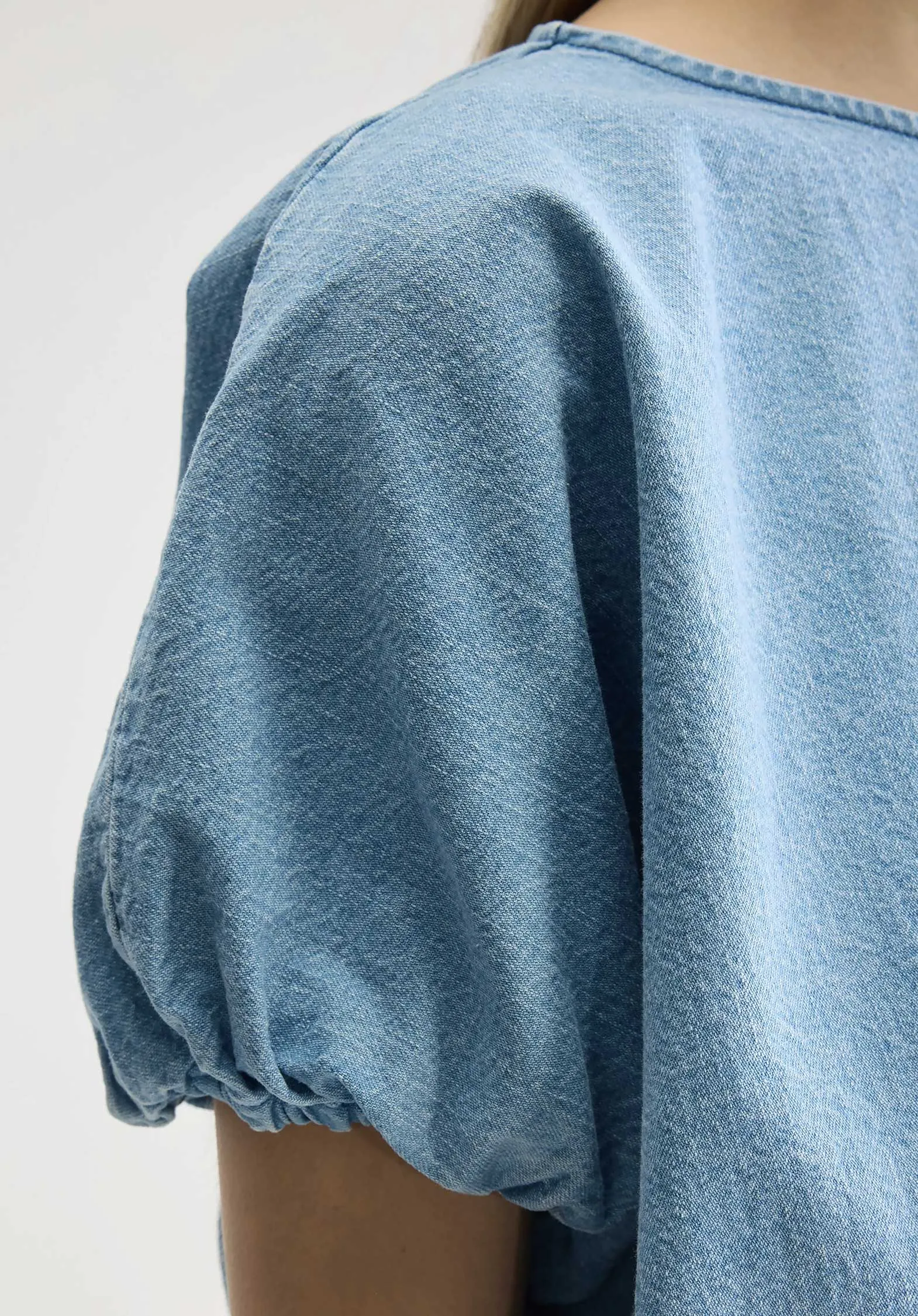 Blouse Bw251422 D056 Wilma D0563 Lt-Blue-Bleach Clothing_Bellerose