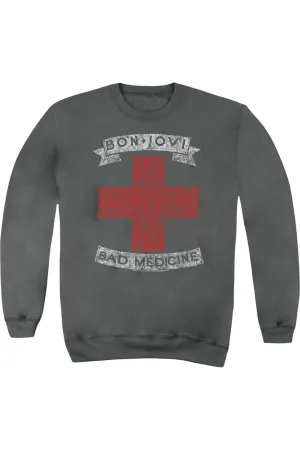 Bon Jovi Bad Medicine Adult Crewneck Sweatshirt