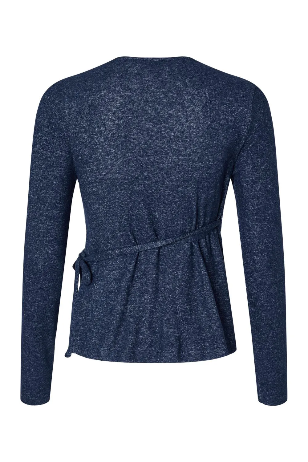 Boxercraft Womens Cuddle Wrap Sweatshirt - Heather Navy Blue - Closeout