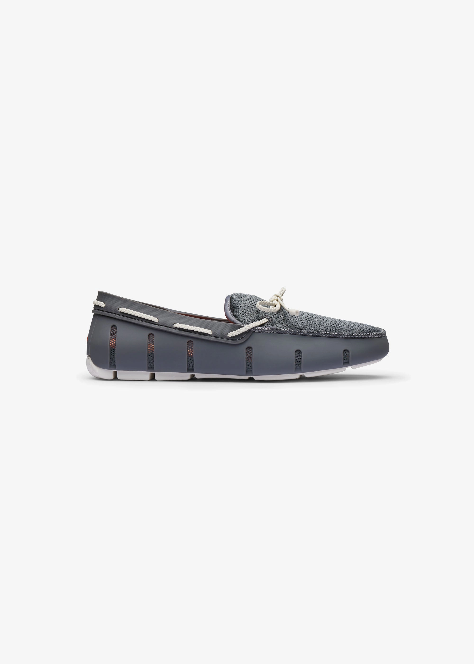 Braided Lace Loafer in Basalt Grey