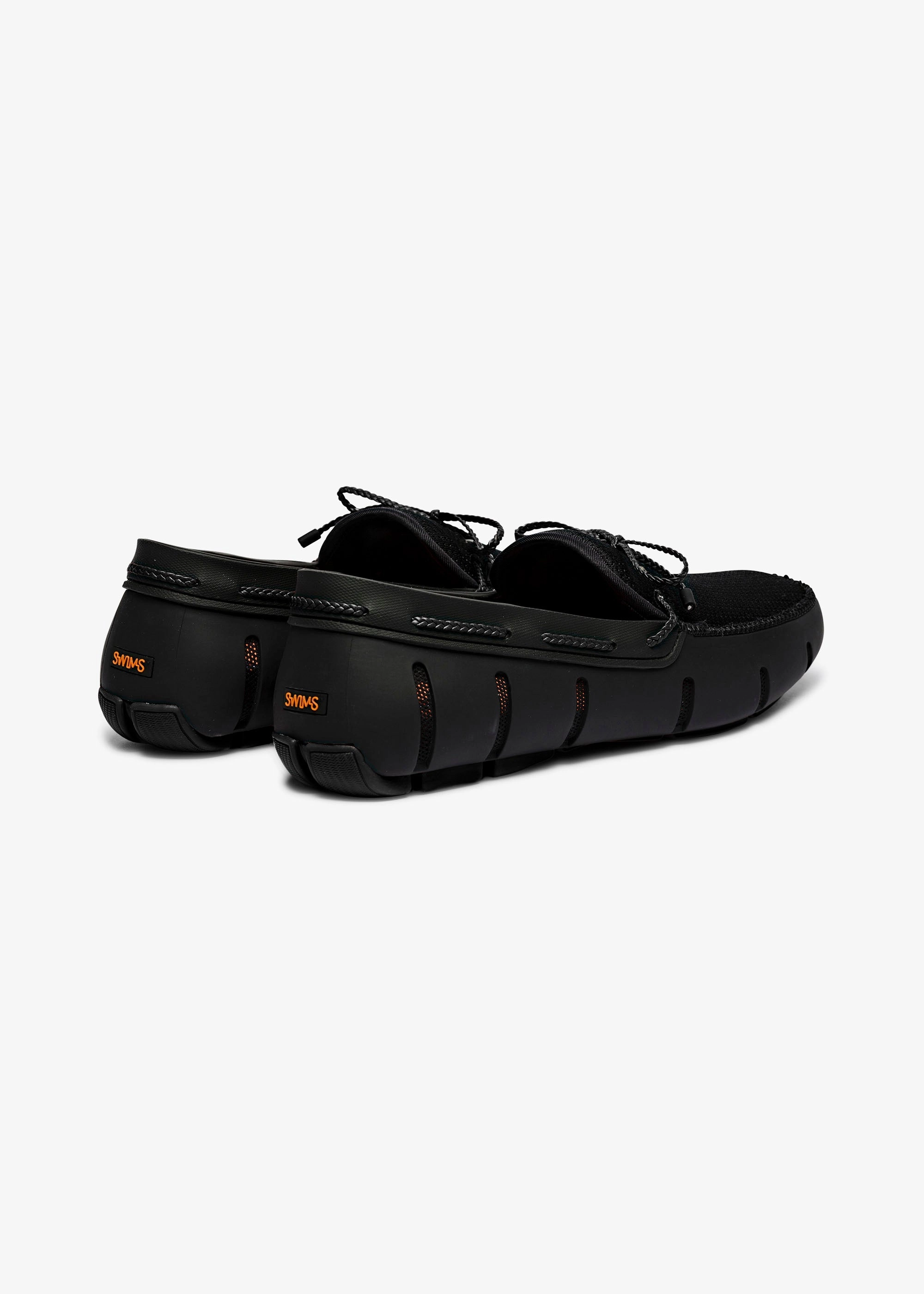 Braided Lace Loafer in Black